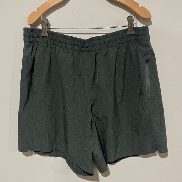 Men's DSG Olive Green athletic shorts, Drawstring, Size Large - Picture 1 of 12